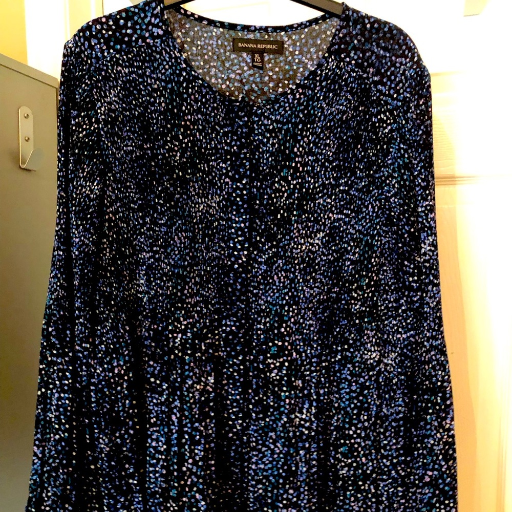 Banana Republic Pleated Blouse Size XL